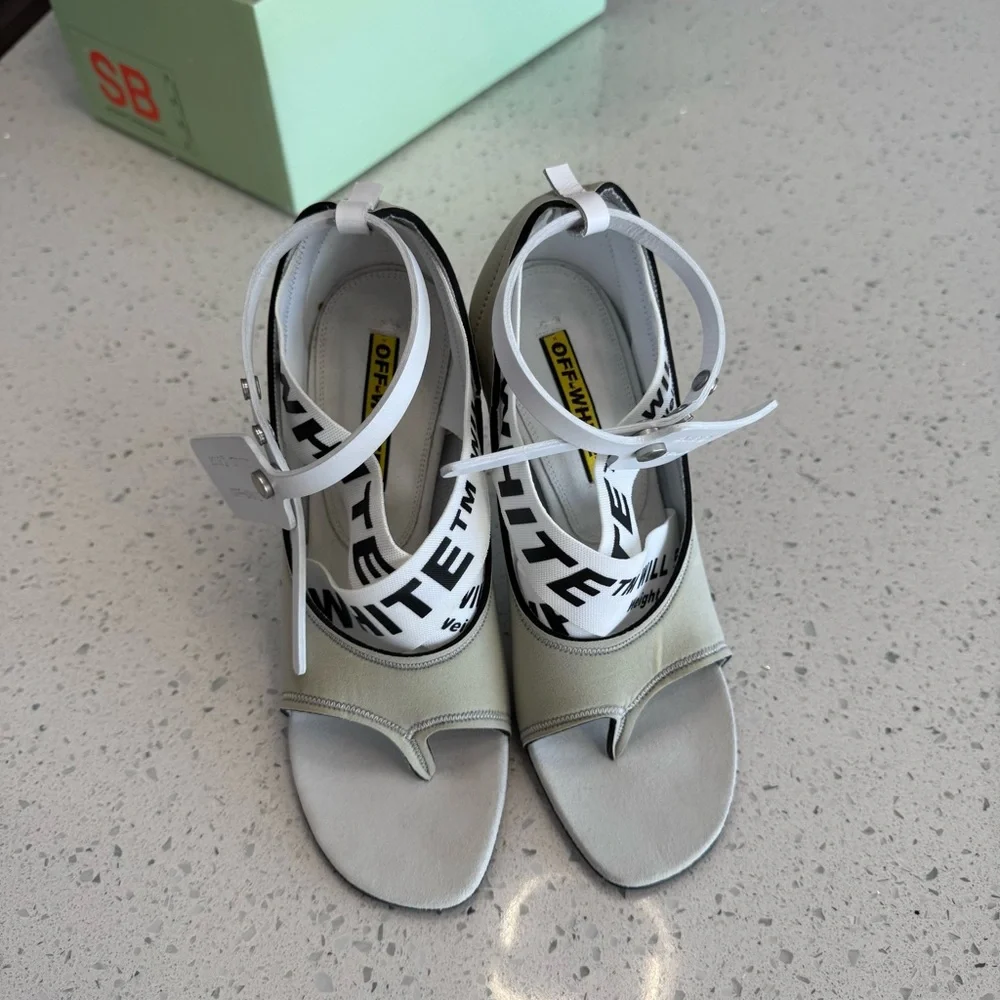 Off-White Women's White Heels - Picture 3 of 16